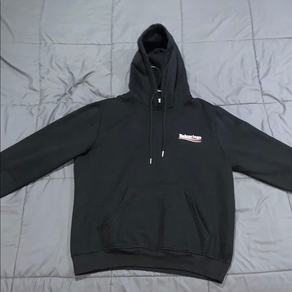 Balenciaga Campaign Black Pullover Hoodie